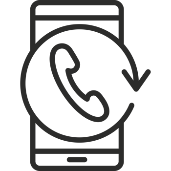 A phone with a phone icon on it png