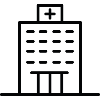 hospital building icon isolated png