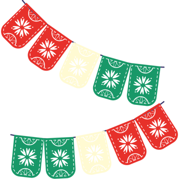 Mexican flag clipart png