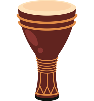 Bata drum brown icon png