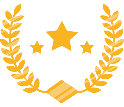 star with golden wreath icon isolated png
