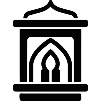 muslim lamp icon illustration isolated png