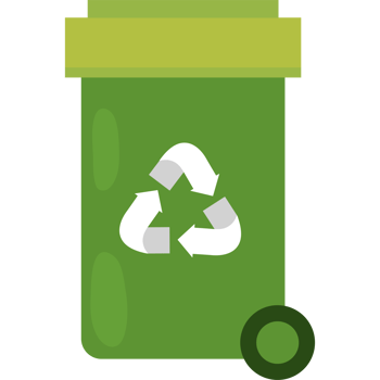 Recycle trash bin icon png