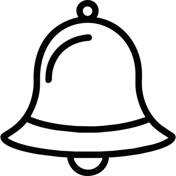Bell icon isolated png