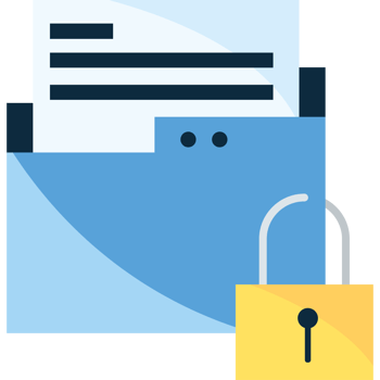 File folder with padlock png