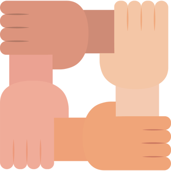 Hands holding hands icon png