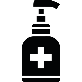 Bottle of hand sanitizer icon isolated png