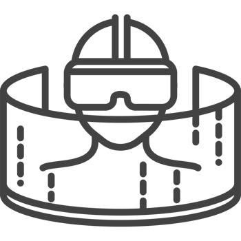 A black and white illustration of a helmet png