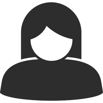 Woman's profile icon design isolated png