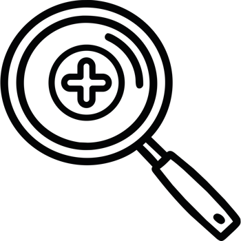 A magnifying glass icon isolated png