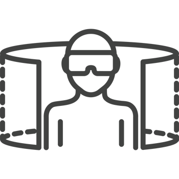 virtual reality overview isolated icon png