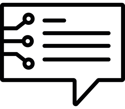 ai technology speech bubble icon isolated png