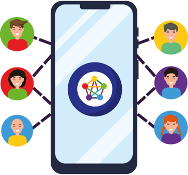 Mobile app for social network png