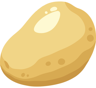 Cartoon Potato icon isolated png