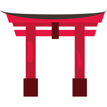 Japanese tori gate png