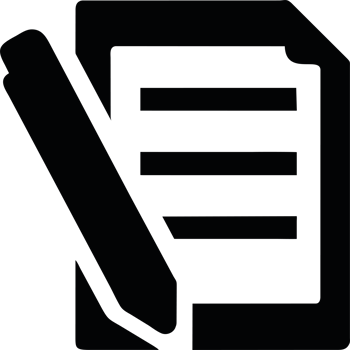 document and pen icon isolated png