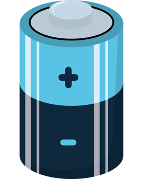 Battery icon isolated png