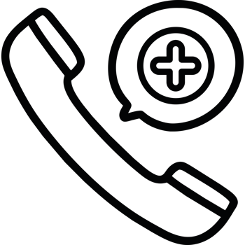 A phone with a plus sign on it icon isolated png