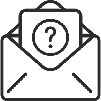 An envelope with a question mark on it png