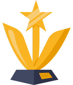 A golden star icon isolated png