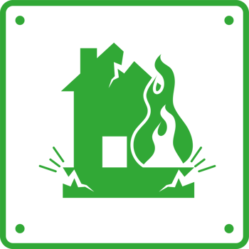 Fire safety sign illustration png