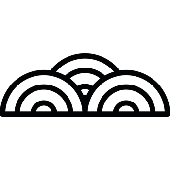 Wave shape icon isolated png