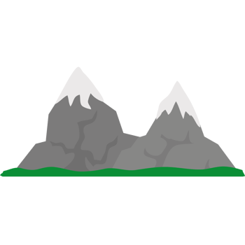 Mountain icon isolated illustration png