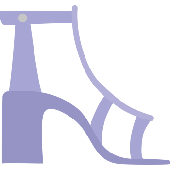 Woman shoes icon isolated png