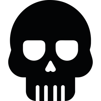 A skull icon isolated png