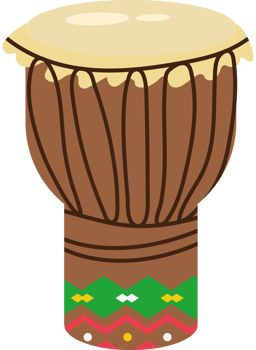 kwanzaa drum illustration icon isolated png