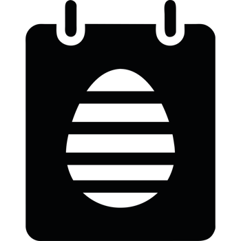 Easter egg icon isolated png