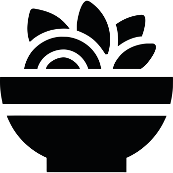 Bowl with food icon isolated png
