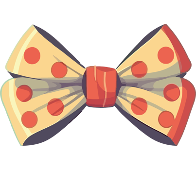 A bow tie with polka dots on it png