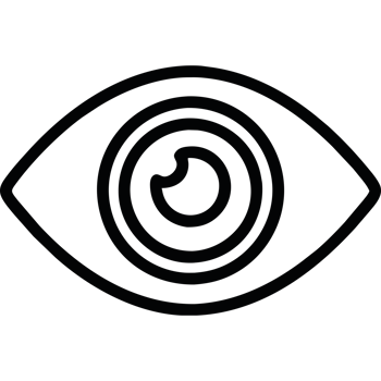 An eye icon isolated png