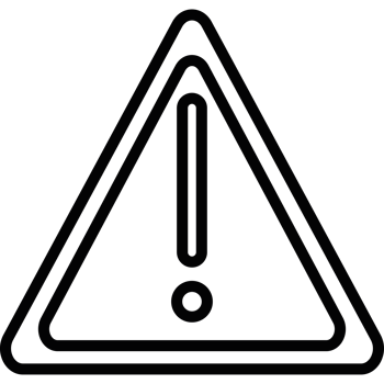 A black and white image of a warning sign png