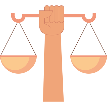A hand holding up a scale with two scales on it png