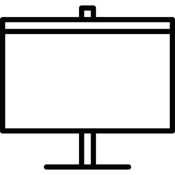 Computer monitor icon isolated png