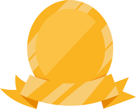 Golden egg with ribbon icon png