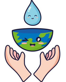 Save water earth water drop png