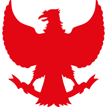 The red and black logo of an eagle png