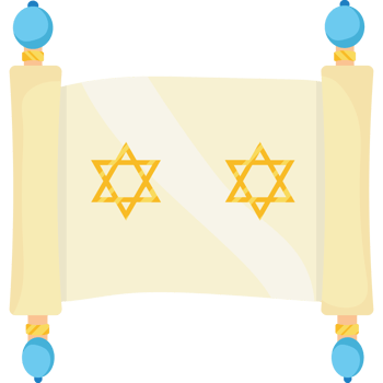 An old scroll with two stars of david on it png
