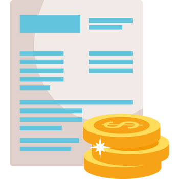 Money and invoice icon png