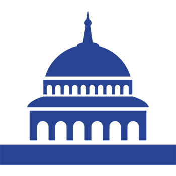 The us capitol building in blue png