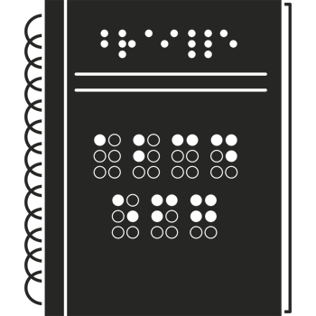 A black notebook with dots on it png