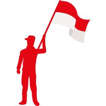 Indonesia flag clipart png
