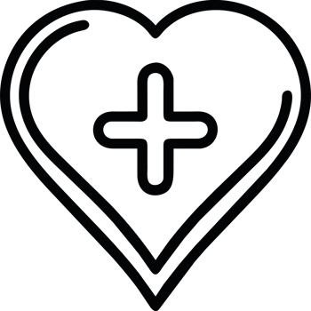 medical heart icon isolated png