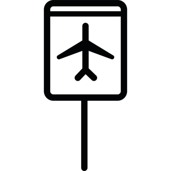 Airport sign icon png
