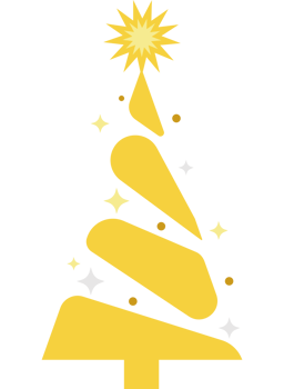 Christmas tree icon isolated png