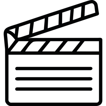 Clapperboard icon isolated design png