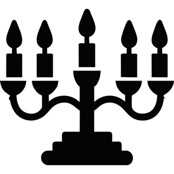 candle chandelier icon isolated png